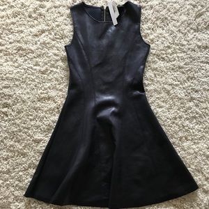 Faux Leather Dress